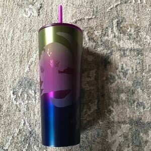 NWT Starbucks Floral Purple Stainless Steel Tumbler